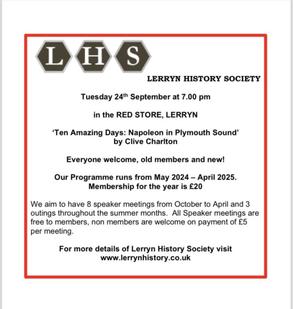 LERRYN HISTORY SOCIETY